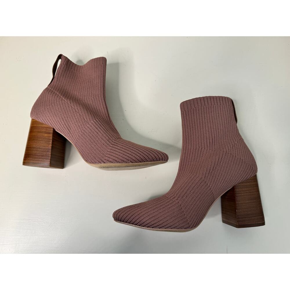 Steven New York Neta Brown Ribbed Bootie